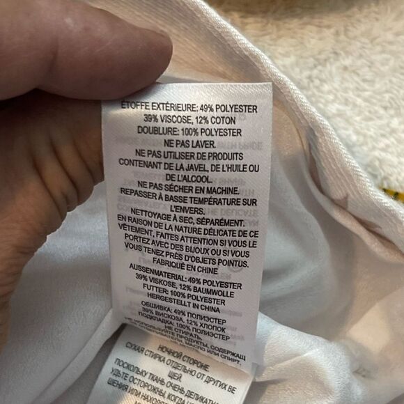 Ted Baker London Riverr Wide Neck Cropped Puff Sleeves Top.Size 6 =XXL - Picture 15 of 16